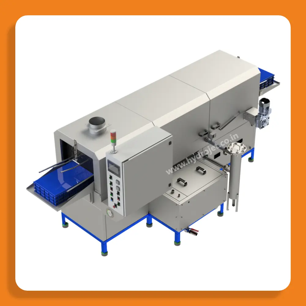 Conveyorized Type Bin / Crates Washing Machine